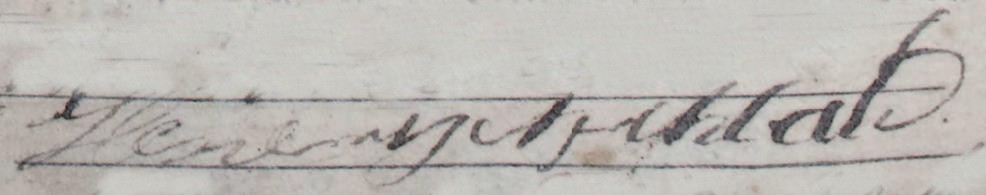 Henery Archbald's signature 1796